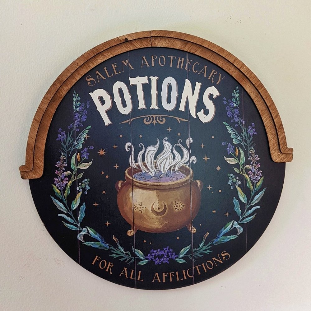 Salem Apothecary Potions Wall Decor Sign